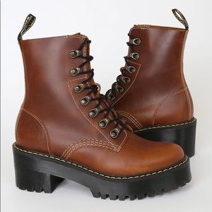 Doc Marten Leona Boots - Butterscotch / Chestnut
